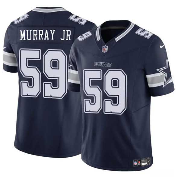 Men & Women & Youth Dallas Cowboys #59 Kenneth Murray Jr. Navy 2025 F.U.S.E. Vapor Untouchable Limited Stitched Jersey